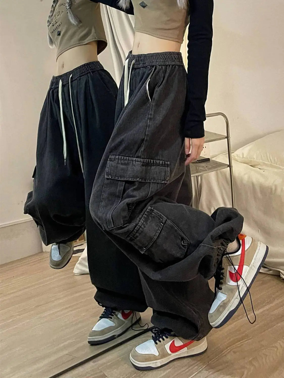 Trendy Wide Leg Slim Fit Ladies Jeans